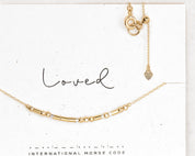 Custom Gold Filled Morse Code Necklace