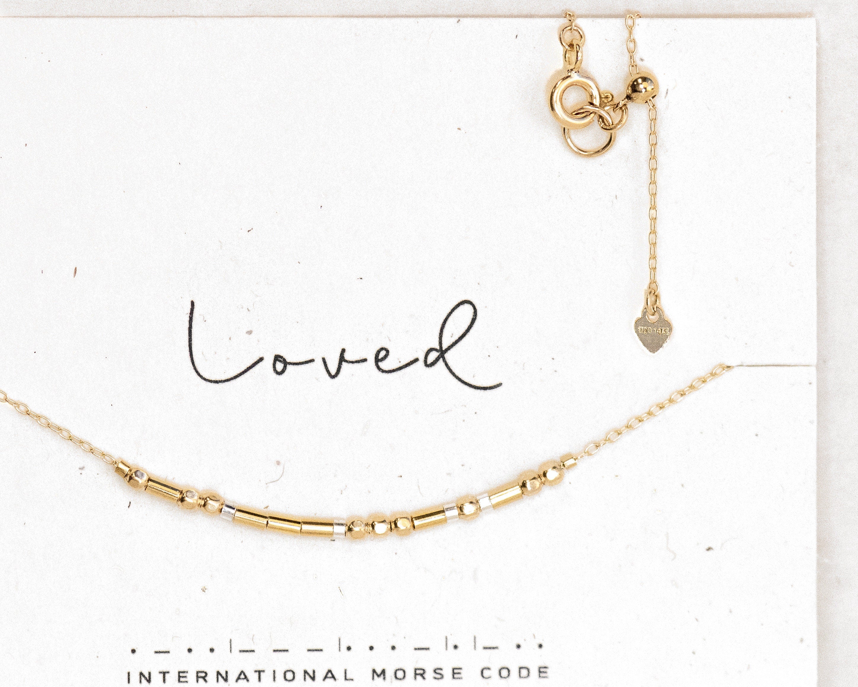 Custom Gold Filled Morse Code Necklace