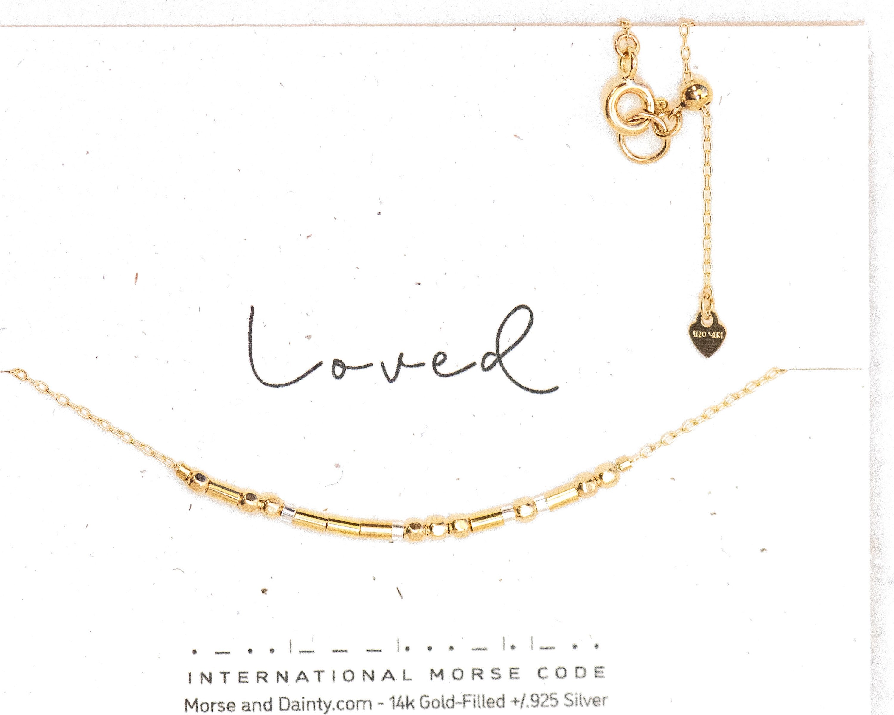Custom Gold Filled Morse Code Necklace