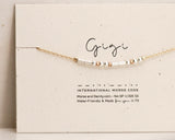 Gigi Morse Code Bracelet: 14K Gold-Filled