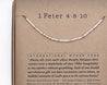 1 Peter 4:8-10 Bible Verse Bracelet - Maya Morse and Dainty Jewelry by Olivia Cactus