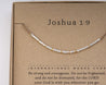 Joshua 1:9 Bible Verse Bracelet - Maya Morse and Dainty Jewelry by Olivia Cactus