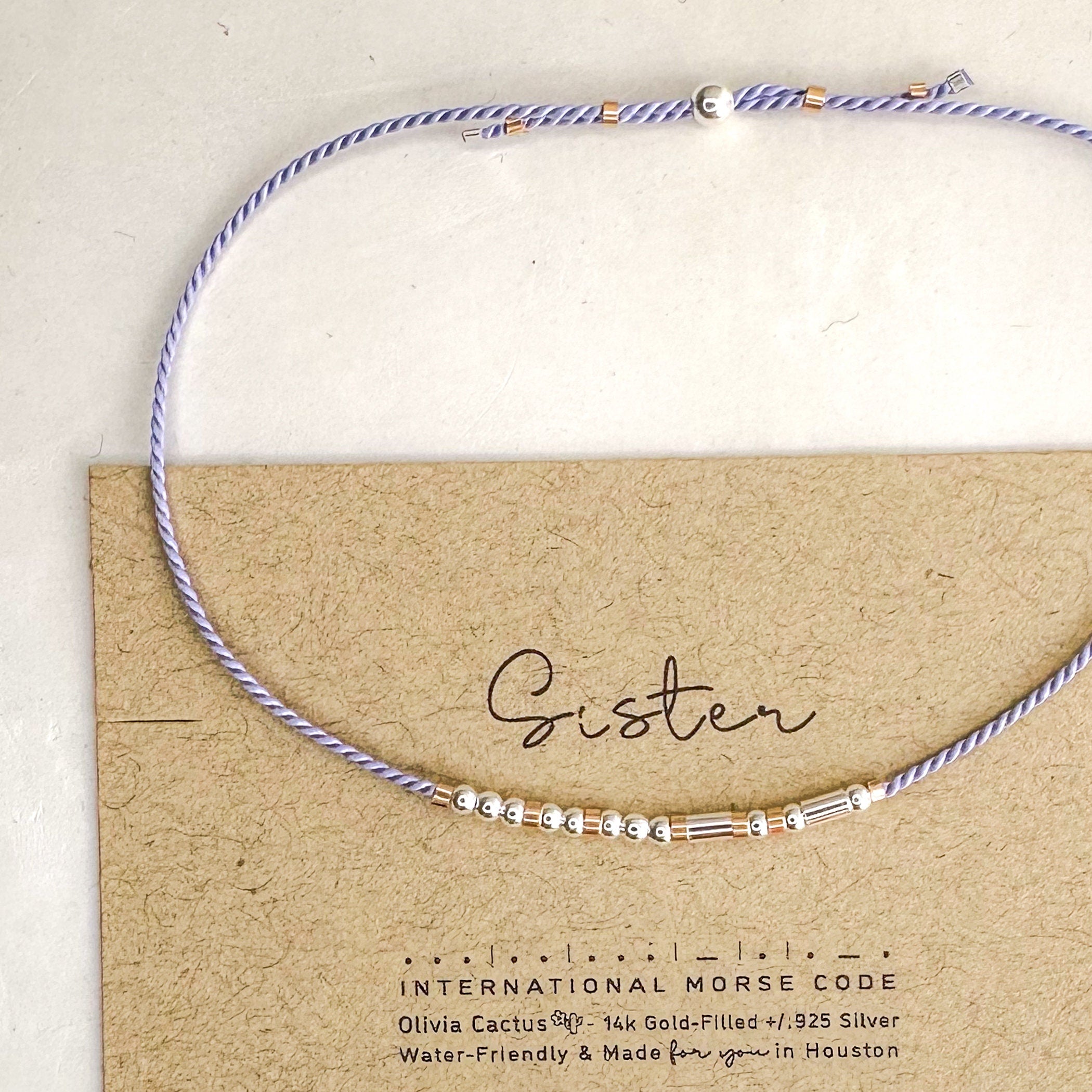 Custom Morse Code Bracelet