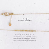 Auntie Morse Code Necklace