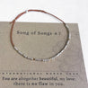 Song of Songs Bible Verse Bracelet - Maya Morse and Dainty Jewelry by Olivia Cactus