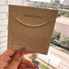 Isaiah 43 Bible Verse Bracelet - Maya Morse and Dainty Jewelry by Olivia Cactus