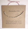 Proverbs 27:9 Bible Verse Bracelet - Maya Morse and Dainty Jewelry by Olivia Cactus