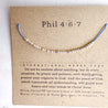 Phil 4:6-7 Bible Verse Bracelet - Maya Morse and Dainty Jewelry by Olivia Cactus