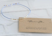 Strength Morse Code Bracelet