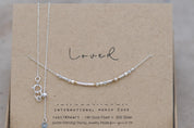 Custom Sterling Silver Morse Code Necklace, Hidden Message, Loved or Personalized Birthday Gift