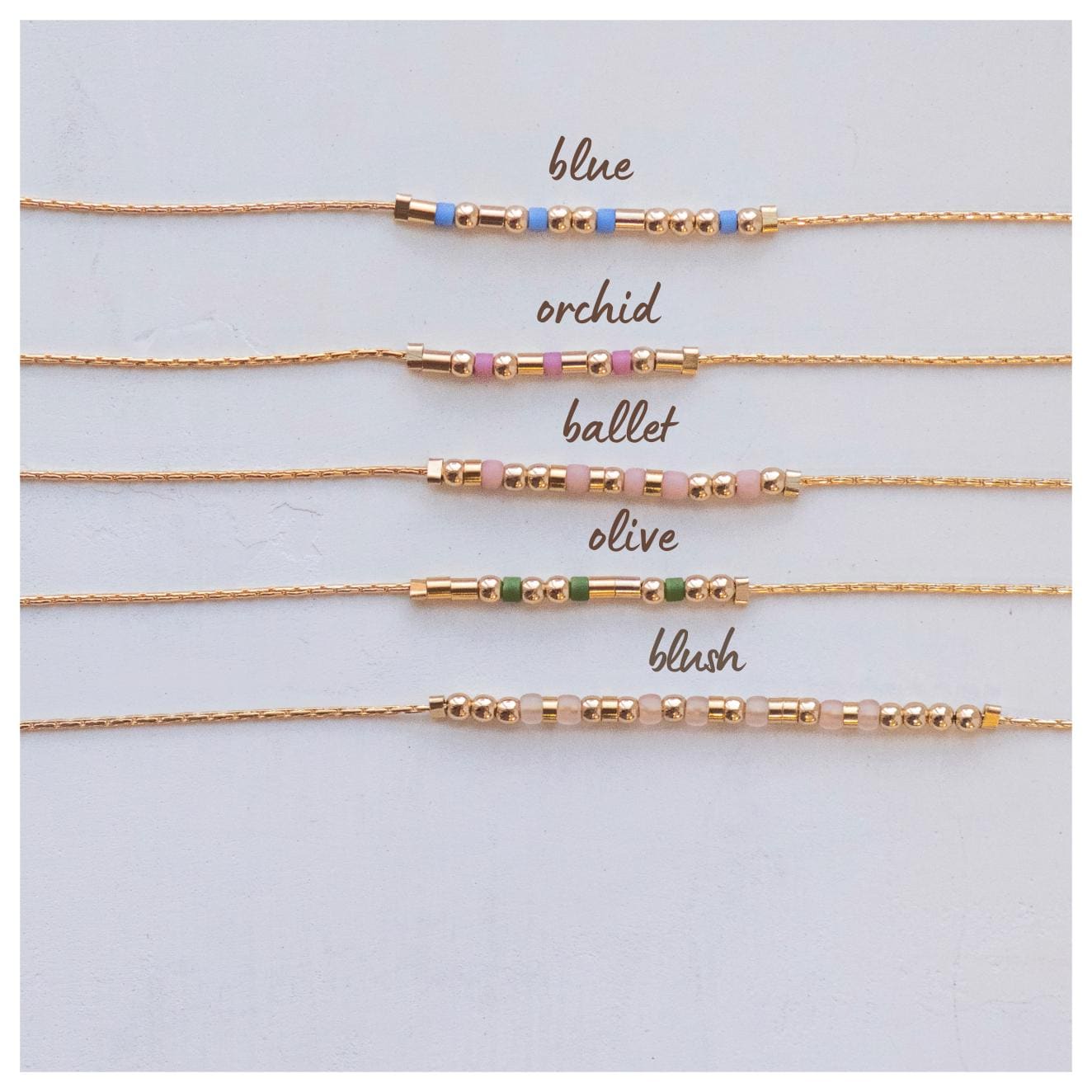 Gold Morse Code Bracelet: Personalized Word, Encouragement Gift