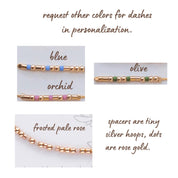 Rose Gold Bible Morse Code Bracelet