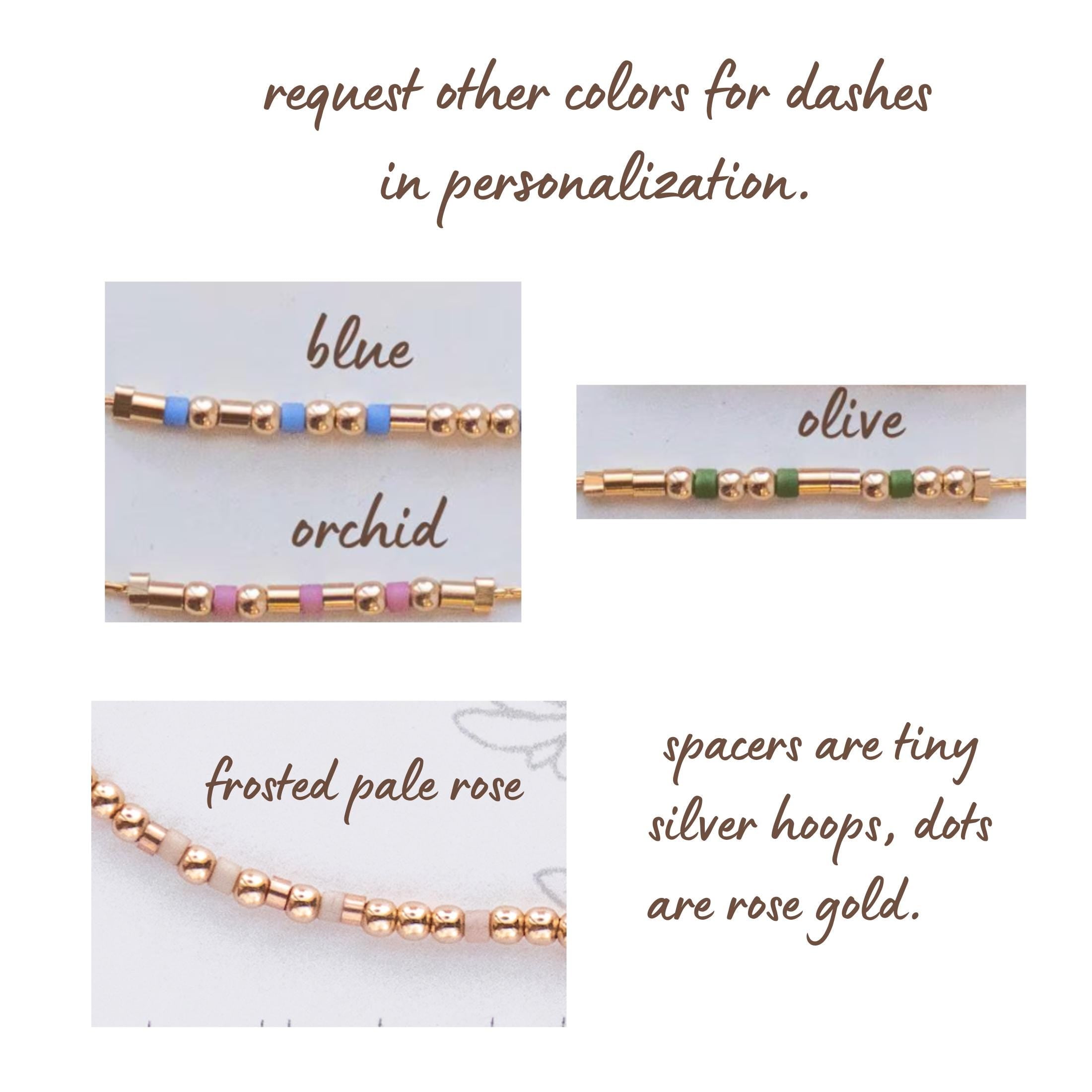 Rose Gold Bible Morse Code Bracelet