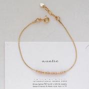Gold Morse Code Bracelet: Personalized Word, Encouragement Gift