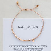 Isaiah 43:18-19 Morse Code Bracelet