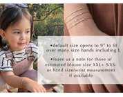 Sister Bracelet - Ava - Silver & Rose Gold Bracelet - Olivia Cactus Morse and Dainty Jewelry