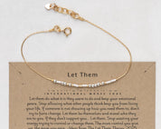 Strength Morse Code Bracelet