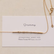 Personalized Morse Code Necklace