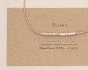 Sister Morse Code Bracelet