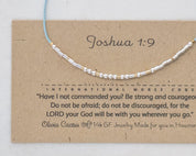 Be Strong - Sterling on Silk Morse Code Bracelet