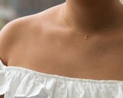 Dainty 14k Gold Filled Cross Necklace: Minimalist Everyday Jewelry