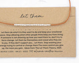 Let Them Morse Code Bracelet