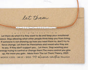 Let Them Morse Code Bracelet