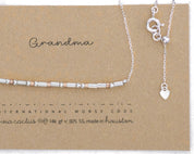 Grandma Morse Code Necklace