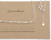 Sterling Silver Morse Code Necklace