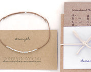 Strength Morse Code Bracelet