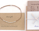 Silver Morse Code Bracelet