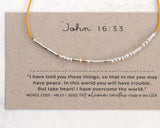 Sterling Silver Morse Code Bracelet
