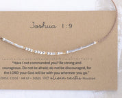 Be Strong - Sterling on Silk Morse Code Bracelet
