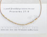 Philippians 4:6 Morse Code Bracelet