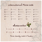 Custom Morse Code Bracelet