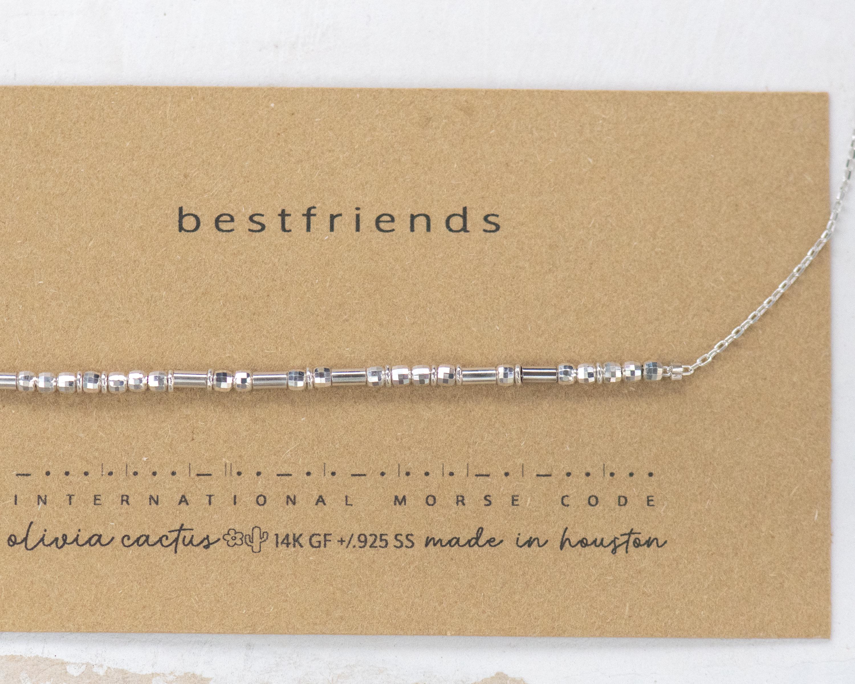 Bestie Morse Code Necklace