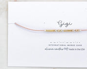 Godmother Morse Code Bracelet