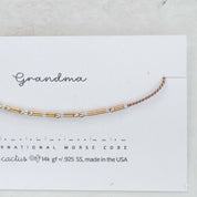 Godmother Morse Code Bracelet