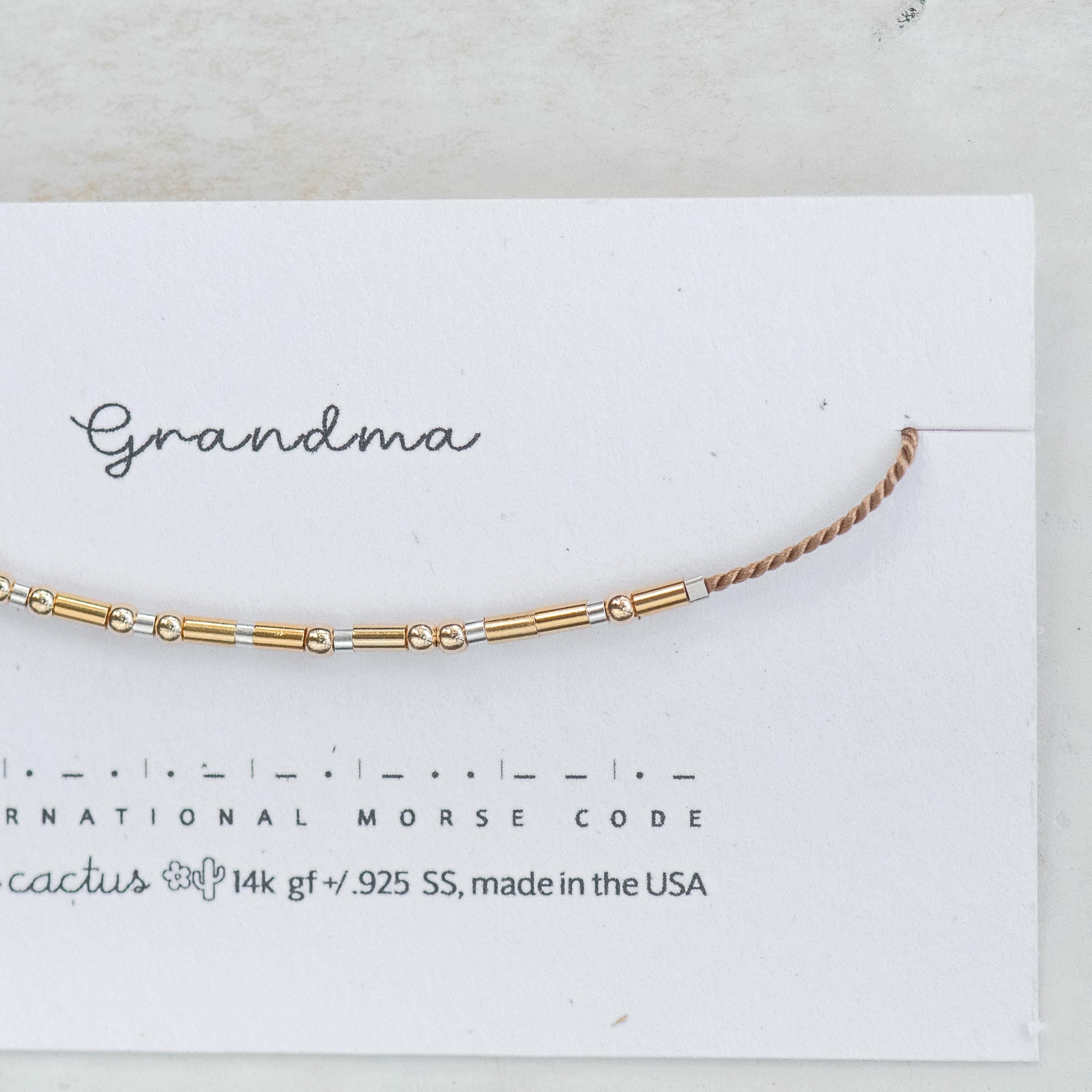 Godmother Morse Code Bracelet