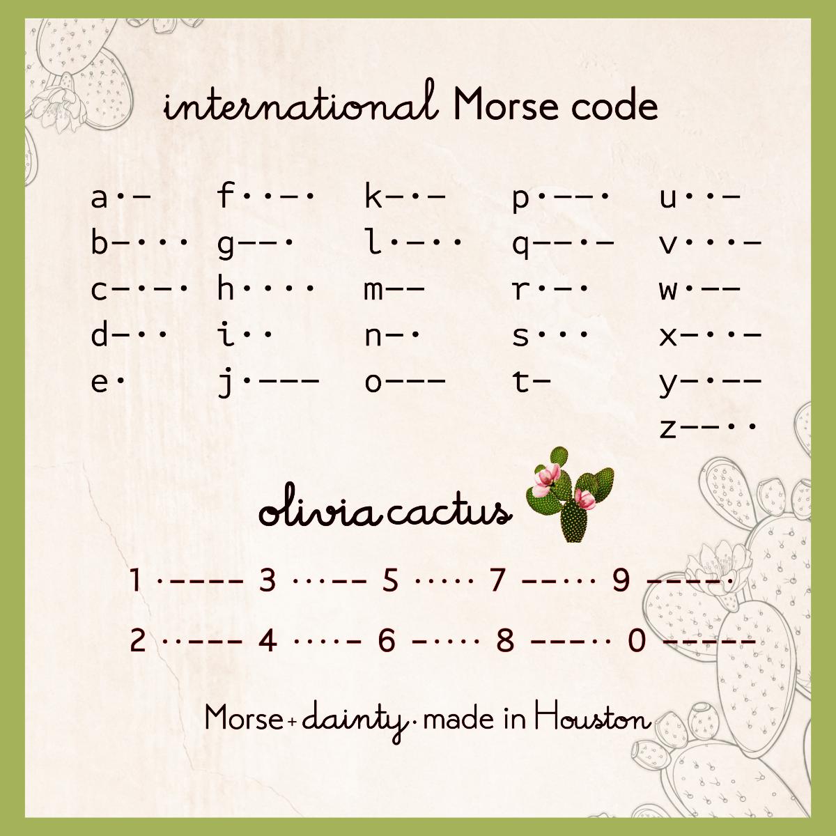 Grandma Morse Code Bracelet