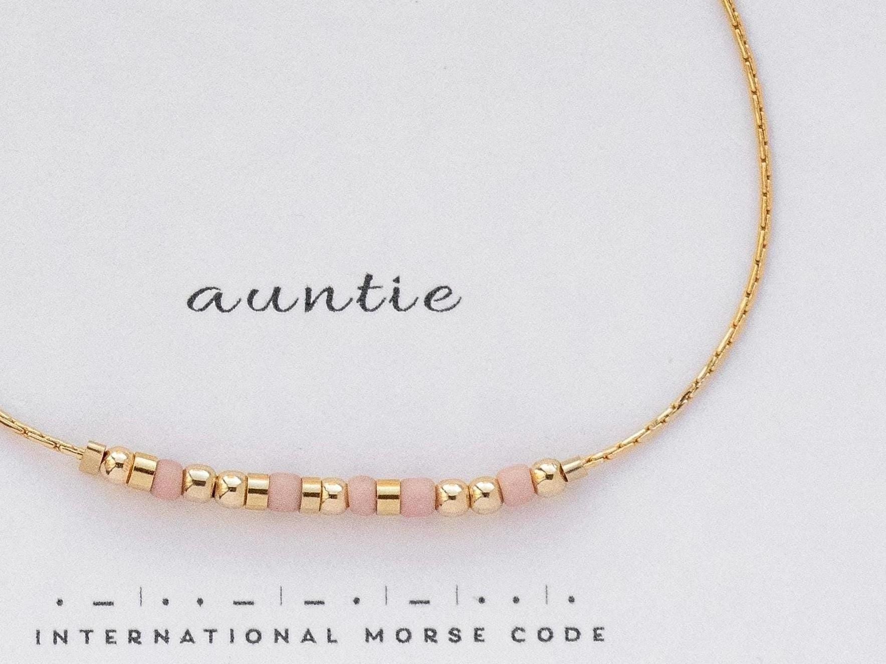 Custom Morse Code Bracelet, Colorful Beads