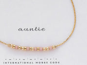 Custom Morse Code Bracelet, Colorful Beads
