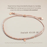 Rose Gold Bible Morse Code Bracelet
