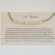Morse Code Bracelet w/ Swarovski Crystals