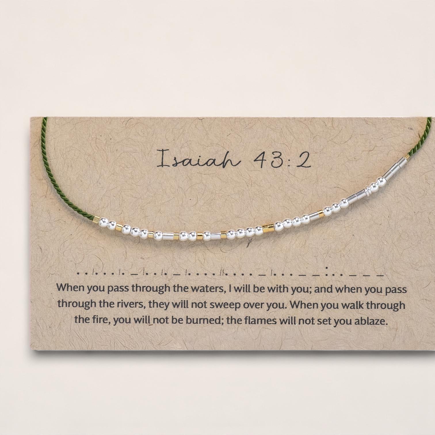 Strength Morse Code Bracelet