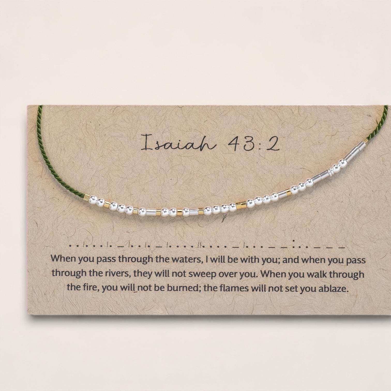 Silver Morse Code Bracelet