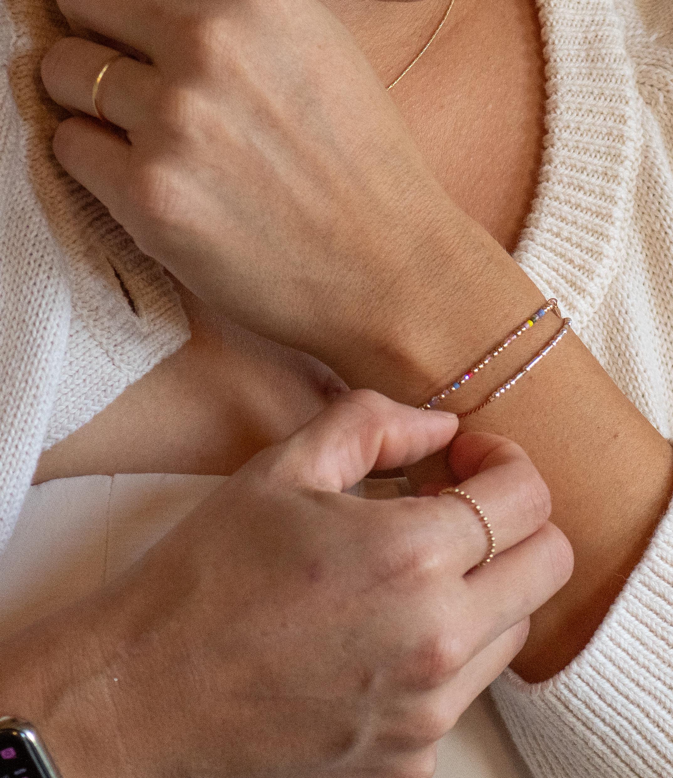 Strength Morse Code Bracelet