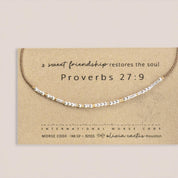 Strength Morse Code Bracelet