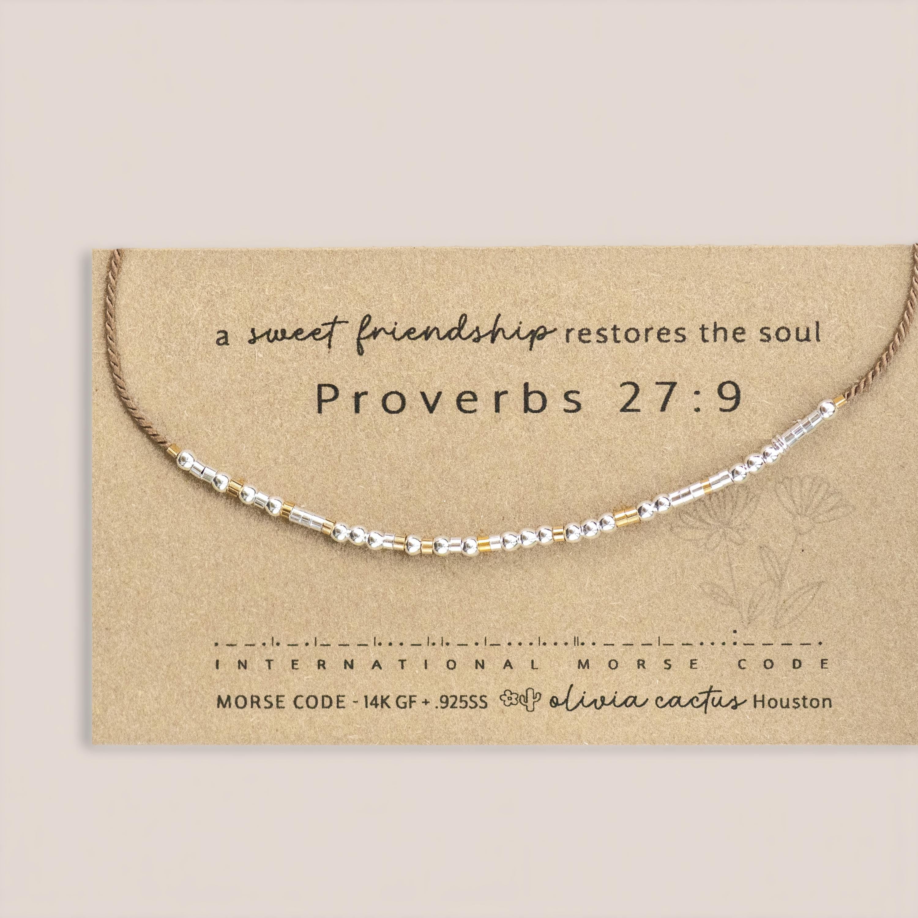 Strength Morse Code Bracelet