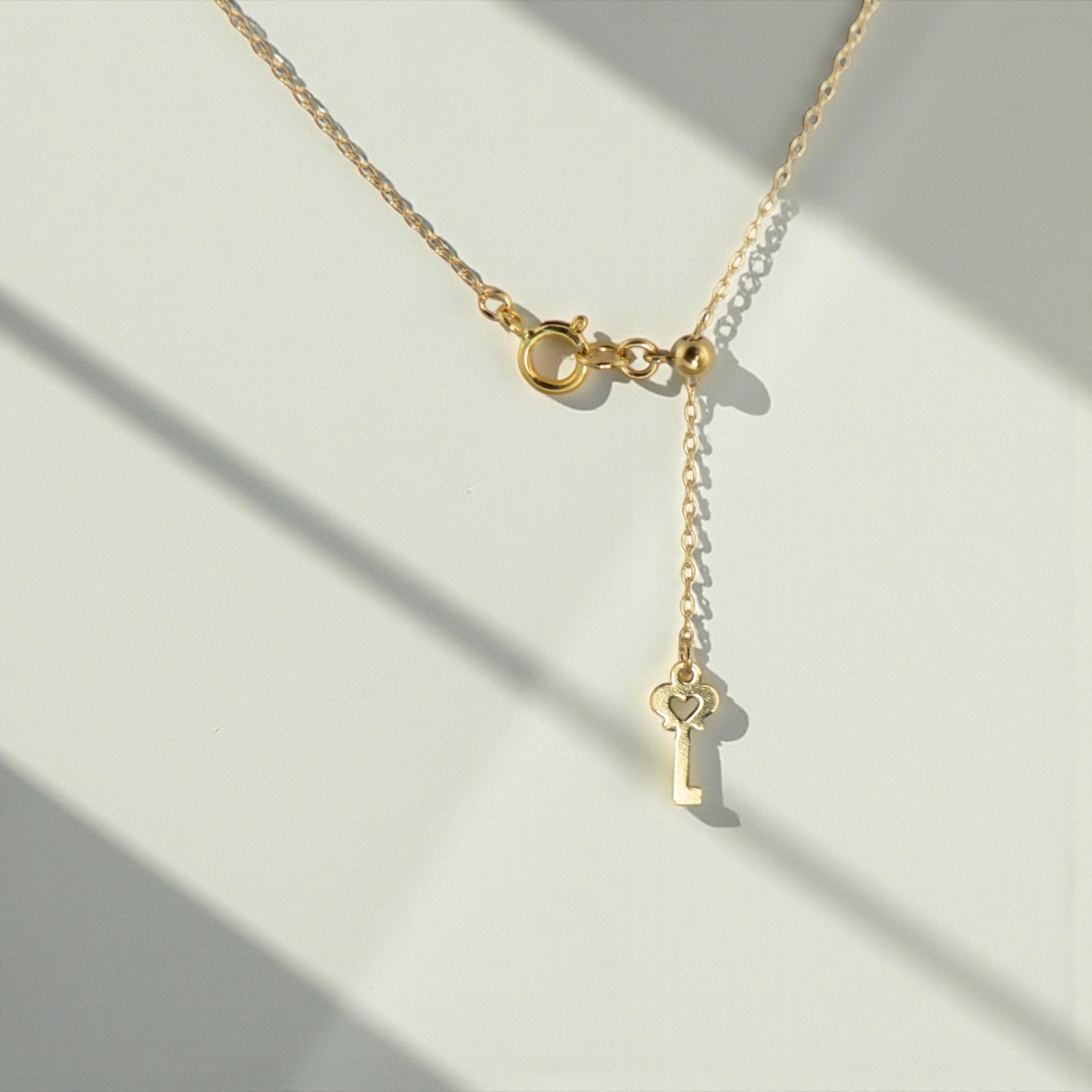 Heart Lock and Key Necklace